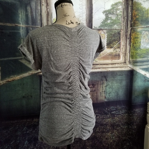 Grey Studded Shoulder Top / Tee Med by Eyeshadow - Picture 2 of 5